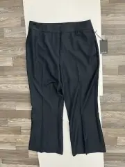 Nicole Miller women’s dress pants Size 12 Pockets Front straight leg Black Color