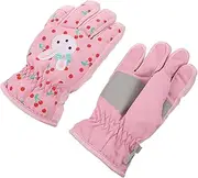 [Yardwe] Girls Winter Ski Gloves 1 Pair Boys and Girls Warm Mittens Skid Windproof and Insulated