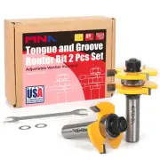MNA Tongue and Groove Set of 2 Pieces 1/2 Inch Shank Router Bit