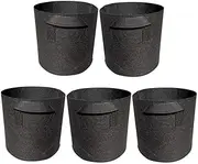 5 Pack Grow Bags Aeration Fabric Pots with Handles(30gallons 60x40cm)