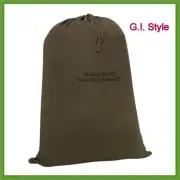 Military Army Type Drawstring Laundry Barracks Bag Heavyduty Cotton Canvas Olive