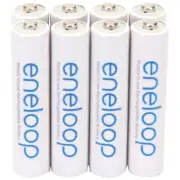 Panasonic BK-4MCCA8BA eneloop Rechargeable Batteries (AAA; 8 pk)