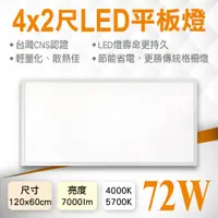 在飛比找蝦皮購物優惠-4x2尺LED平板燈-輕鋼架燈-120x60cm-全電壓-7