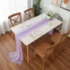 30x300cm Chiffon Table Runner Wedding Table Cloth Wedding Birthday Party