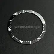Black & Grey 39mm Flat Aluminium Bezel Insert For Divers Watch Seiko Mod Turtle