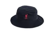 Liverpool FC Crest Bucket Hat (Black/Red) (One Size)