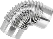 Stainless Steel Chimney Durable Flue Hose for Fire Stove Easy Installation Kitchen Vent Hose for Home and Camping Reduces Air Leakage and Improves
