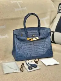 在飛比找Yahoo!奇摩拍賣優惠-鱷魚柏金包賞圖 全新正品 愛馬仕 HERMES BIRKIN