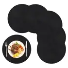 Round Braided Placemats Set of 6 Table Mats for Dining Tables Woven1109