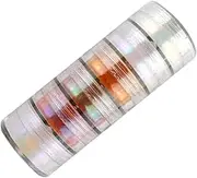 LIFKOME DIY Chameleon Mica Powder Set 6 Colors Pearlescent Epoxy Resin Pigment for Handcrafting Nail Art Soap Making