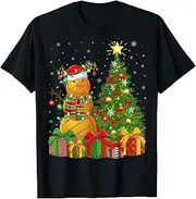 [X.Style] Water Polo Sports Xmas Tree Snowman Water Polo Christmas ds2589 T-Shirt Black
