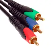 ISIX ITT Quality Component Video Cable Lead RGB Gold Plated 3 RCA Red Green Blue
