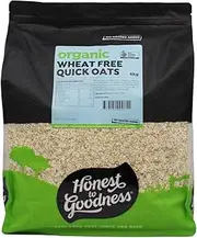 Honest to Goodness Organic Wheat Free Quick Oats 4kg - Sustainably grown and 100% organic, pure wholegrain quick oats. Incredibly nutritious and versatile.
