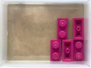 LEGO Parts - Magenta Plate 1 x 2 - No 3023 - QTY 5