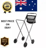 NEW Hills EXTRA TALL Laundry 98cm Trolley Premium Peg Basket Folding Clothe Cart