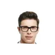 Men's Reading Glasses Square 2.75 Retro Nerd Readers Vintage 0 A-black 2.75 x