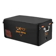 San Hima 75L Portable Camping Fridge Freezer Dual Zone With Insulated Cover
