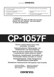 Onkyo CP-1057F Turntable Owners Manual