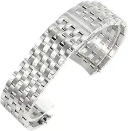 YCBFGAZATK 1853 Fit For Harbor Series Frosted T045 Watch Strap Fold Buckle Arc Interface T045407a T045207a 20mm Watchband