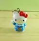 【震撼精品百貨】Hello Kitty 凱蒂貓 KITTY鎖圈-地域限定版吊飾-出雲(藍衣) 震撼日式精品百貨