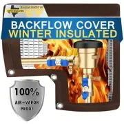 Backflow Preventer Pipe Insulation Cover (5°F), POROLIR 12"X13" Thicker Pre