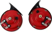 DOUBLE TONE HORN WATERPROOF SNAIL HORN FOR AUTOMOBILE MOTORCYCLE ELECTRIC CAR LOUD 110DB HIGH DECIBEL SUITABLE SUV BUS BOAT MOTORCYCLE