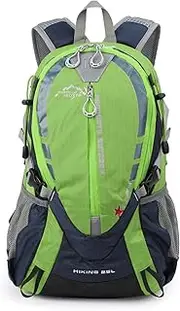 Trekking Travel Backpack 25L - Lightweight Durable Versatile Hiking Backpack for Men and Women Perfect for Sports and Activities Green