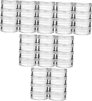 Travel Size Containers Set 16pcs Small Jars for Creams Lotion Shampoo Powders Spices Leakproof Flip Cap Lightweight Easy to Organize