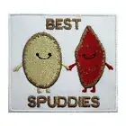 Best Spuddies patch, funky patch Embroidered Iron on Sew on patch Badge 8x7CM