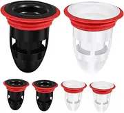 TEHAUX 6pcs Silicone Floor Drain Core Odor Insectproof Shower Drain Backflow Preventer for Efficient Drainage Heat Resistant Easy Installation