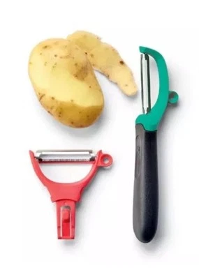 Brand New in Packaging Tupperware Click Series Peeler Set - Set of 2