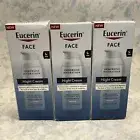 Eucerin Face Immersive Hydration Night Cream 2.5oz ( Lot of 3 ) New