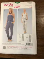 Jumpsuit Sewing Pattern~Strapless~Halter Style (Sizes 6-16) Burda Young 6657