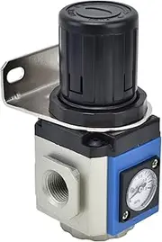 Air Compressor Regulator, Aluminum Alloy Self Locking Square Pressure Air Pressure Regulating Valve with 0.05‑0.9Mpa (GR300-15)