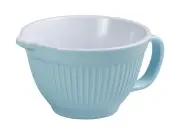 Ribbed Mixing Bowl With Handle (Duck Egg Blue) - 1 Litre
