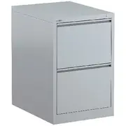 Mercury 2 Drawer Vertical Filing Cabinet Silver