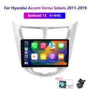 Carplay 4-64G Android For Hyundai Accent Verna Solaris 2011-19 Car Stereo Radio