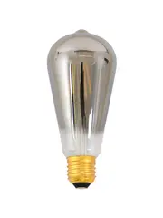 Lucci Karbon 6W Pilot ST64 ES Dimmable LED Smoke Globe in Warm White