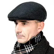 for Men Outdoor Hat, Beret Flat Newsboy Gatsby Hats Adjustable Large Winter