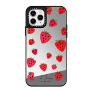 iPhone 11 Pro Mirror Case Strawberry Pattern