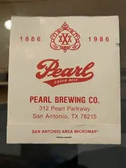 Pearl Beer Brewery Commemorative vintage map