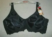 BERLEI: Size: 14 B. Sweatergirl BLACK/Black Lace Back, Underwire Supportive Bra