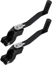 WEKADRIN 2pcs Gear Lever Accessories Biker Key Motocross Universal Motorbike Shift Levers Accessory Adjustable Dirt Bike Lever Throttle Gear Lever Pegs Aluminum Alloy Black