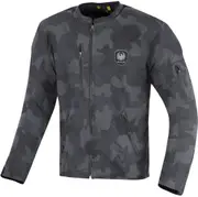 Merlin Covert Camo Motorcycle Waxed Jacket, blue, Size M for Men