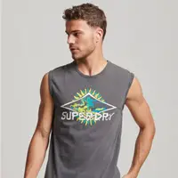 在飛比找momo購物網優惠-【Superdry】男裝 背心 Vintage Tribal