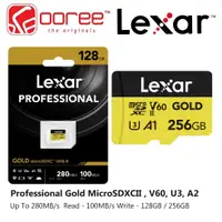 在飛比找蝦皮購物優惠-Lexar 專業黃金 MICRO SDXC UHS-II 卡