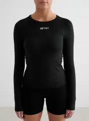 [aim'n] Black Soft Basic Long Sleeve