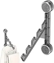 Rukjmqi Suction Cup Drying Rack - Retractable Clothes Drying Rack - Rack Clothes Dryer Rack with Suction Cup for Laundry, Balcony, Mudroom