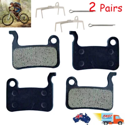 2 Pairs Cycling Bicycle Resin Semi Metallic Disc Brake Pads for SHIMANO XTR