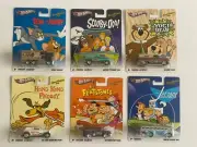Hot Wheels Pop Culture Set 6 Tom &Jerry Yogi Bear Jetsons Flinstones Scooby-Doo